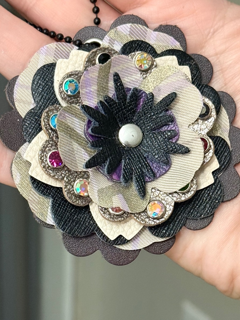 Handmade Floral Bag Charm